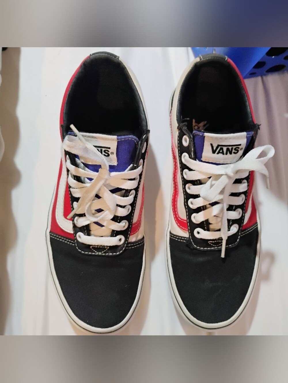 VANS OFF THE WALL MEN'S Ward Low Yacht Club Color-block Skate Shoes Size 8
